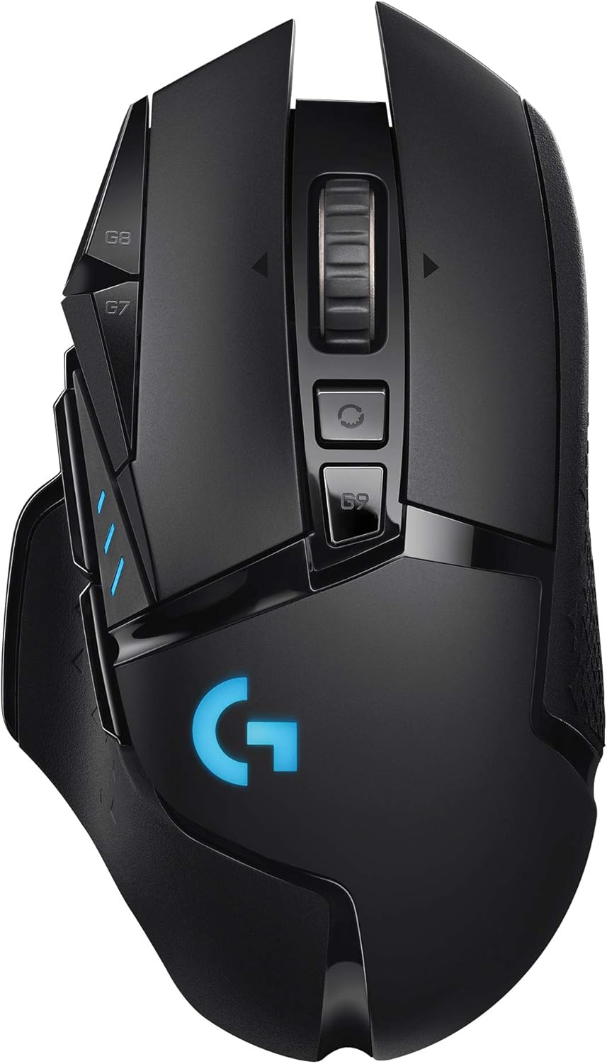 Logitech G502 Lightspeed Wireless Gaming Mouse with Hero 25K Sensor, PowerPlay Compatible, Tunable Weights and Lightsync RGB - Black-0