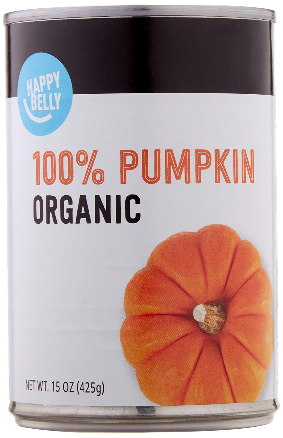 Amazon Brand - Happy Belly Organic 100% Pumpkin, Canned, 15 ounce (Pack of 1)-0