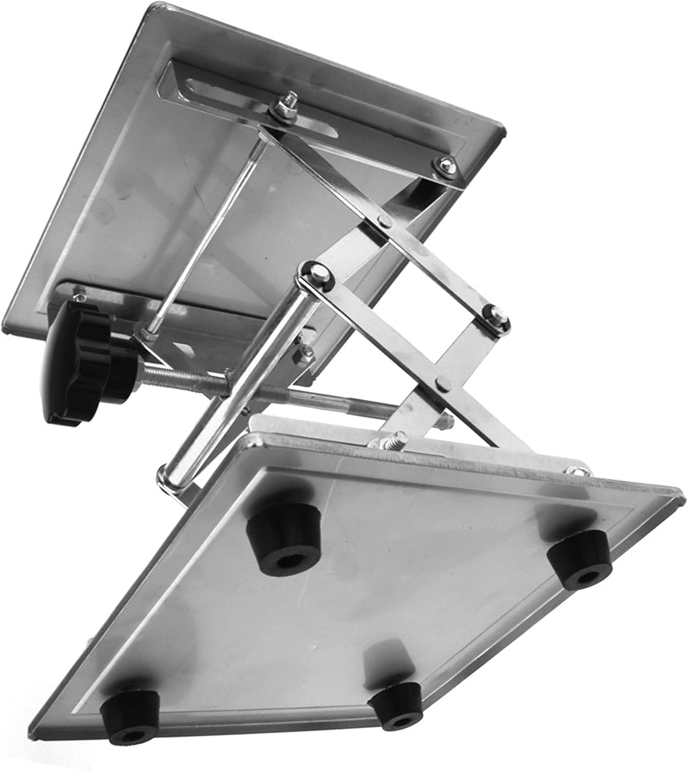 OESS Lift Table Lab Stand Lifter Scientific Scissor Lifting Jack Platform 6''X 6'' Stainless Steel-3