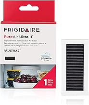 Frigidaire PAULTRA2 Pure Air Ultra II Refrigerator Air Filter with Carbon Technology to Absorb Food Odors, 3.8" x 1.8", White, 1 Count (Pack of 1)