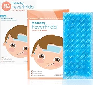 Frida Baby Cool Pads, Fever Patch for Kids, Fever Reducer, Discomfort & Headache Relief, 5 Count