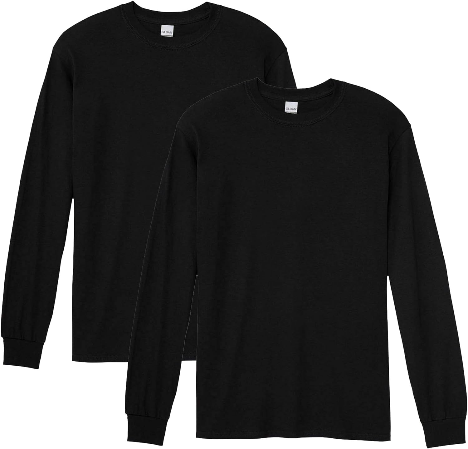 Gildan Adult Heavy Cotton Long Sleeve T-Shirt, Style G5400, 2-Pack-0