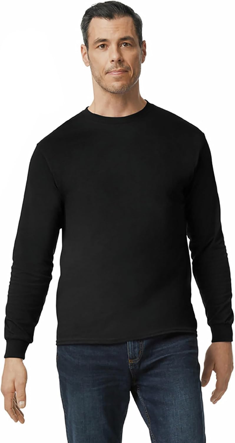 Gildan Adult Heavy Cotton Long Sleeve T-Shirt, Style G5400, 2-Pack-1