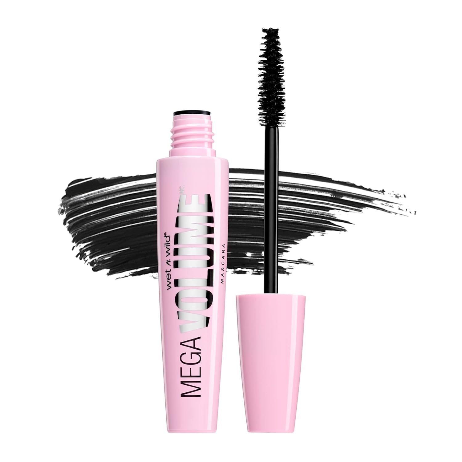 wet n wild Mascara Mega Volume - Vitamin E Enriched Volumizing, Smudge-Resistant Formula, Cruelty-Free, Gluten-Free, Sulfate-Free & Vegan - Black-0