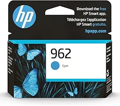 HP 962 Cyan Ink Cartridge | Works with HP OfficeJet 9010 Series, HP OfficeJet Pro 9010, 9020 Series | Eligible for Instant Ink | 3HZ96AN