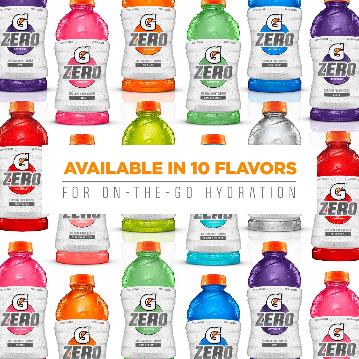 Gatorade Zero Sugar Thirst Quencher, Glacier Cherry Variety Pack, 12 Fl Oz (Pack of 24)-5