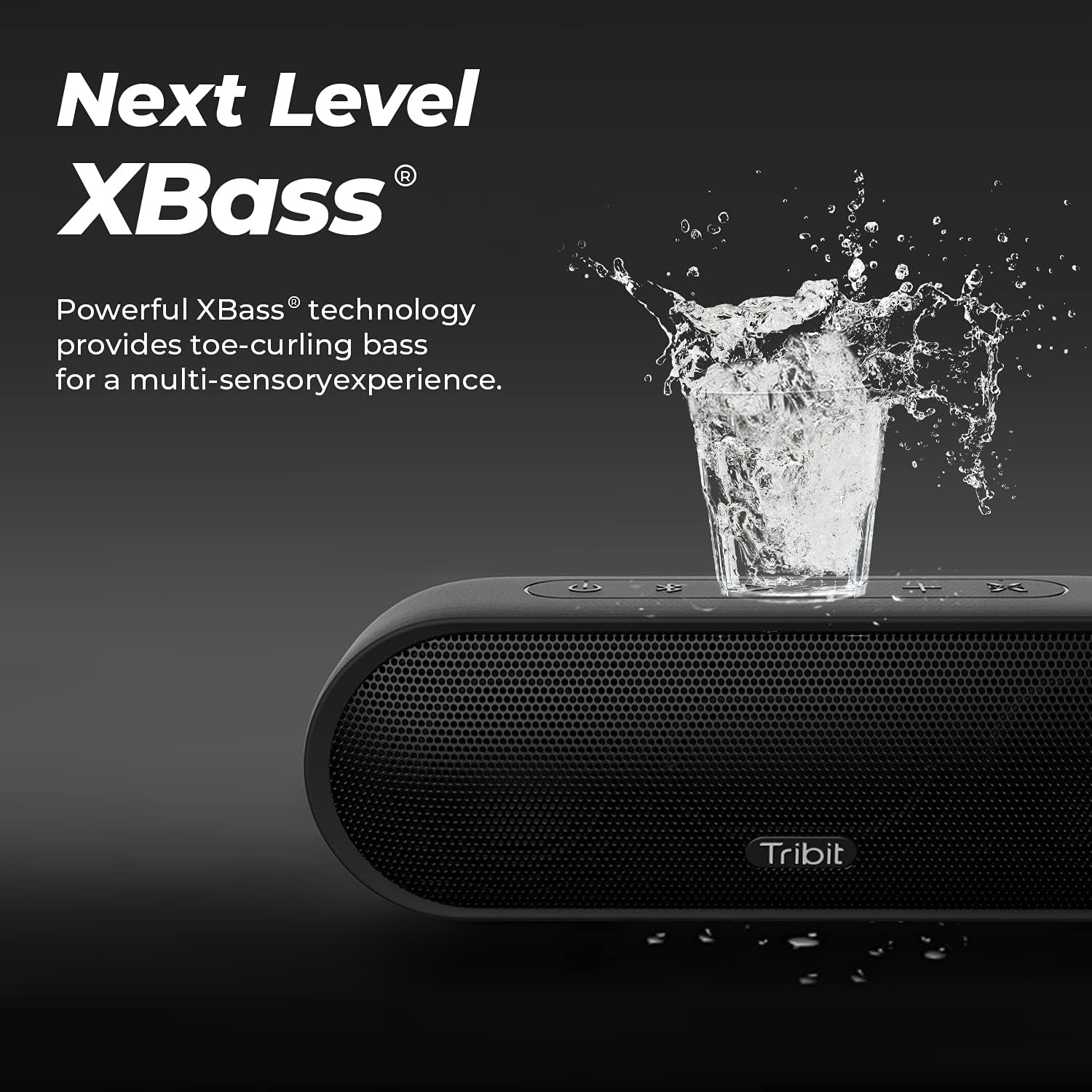 Tribit MaxSound Plus Portable Bluetooth Speaker with 24W Louder Sound, Exceptional XBass, 20H Playtime, IPX7 Waterproof, USB-C, TWS for Party, Outdoor-1