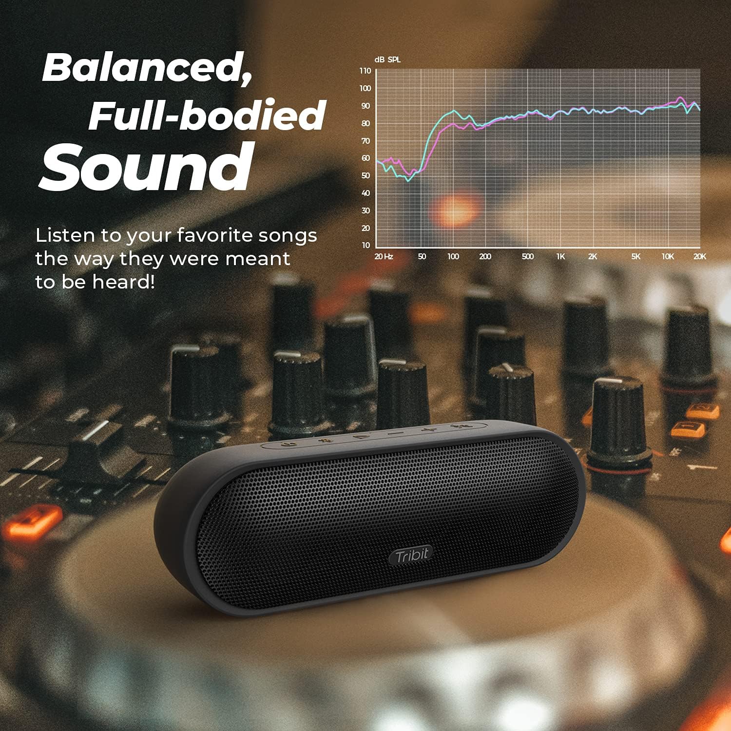 Tribit MaxSound Plus Portable Bluetooth Speaker with 24W Louder Sound, Exceptional XBass, 20H Playtime, IPX7 Waterproof, USB-C, TWS for Party, Outdoor-2