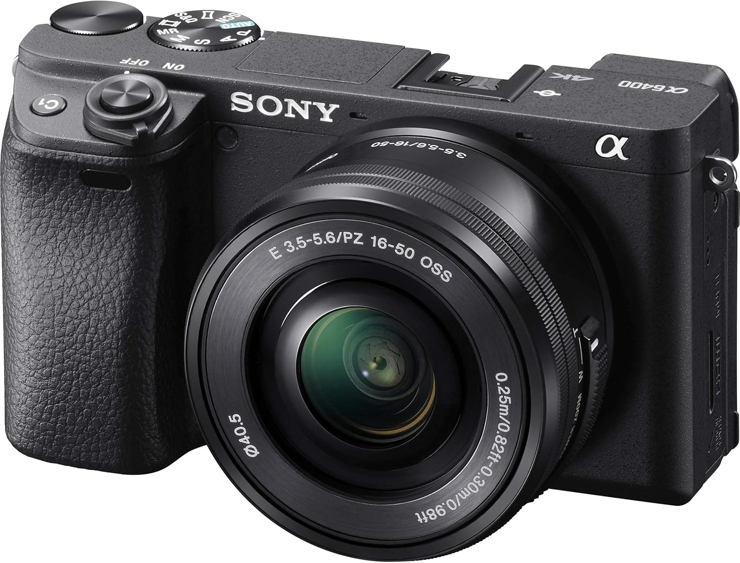 Sony Alpha a6400 Mirrorless Camera: Compact APS-C Interchangeable Lens Digital Camera with Real-Time Eye Auto Focus, 4K Video, Flip Screen & 16-50mm Lens - E Mount Compatible - ILCE-6400L/B, Black-0