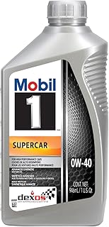 Mobil 1 Supercar Advanced Full Synthetic Motor Oil 0W-40, 6-pack of 1 quarts