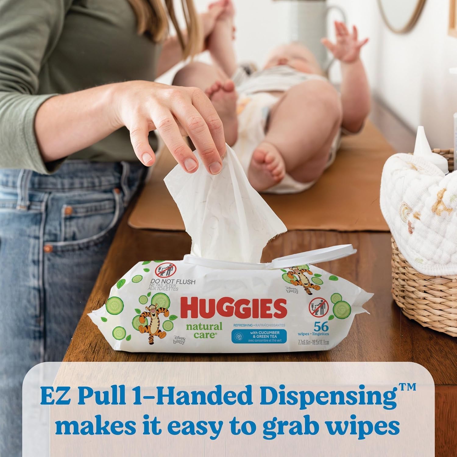 Huggies Natural Care Refreshing Baby Wipes, Hypoallergenic, Scented, 10 Flip-Top Packs (560 Wipes Total), Packaging May Vary-4