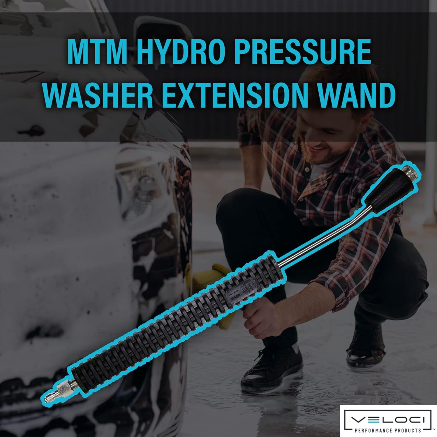 MTM Hydro Pressure Washer 20" Extension Wand Kit for Car Wash and Detailing-1