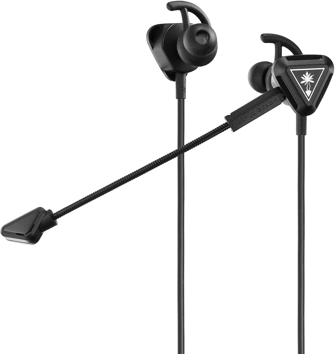 Turtle Beach Battle Buds In-Ear Gaming Headset for Mobile & PC with 3.5mm, Xbox Series X/ S, Xbox One, PS5, PS4, PlayStation, Switch – Lightweight, In-Line Controls - Black/Silver-0