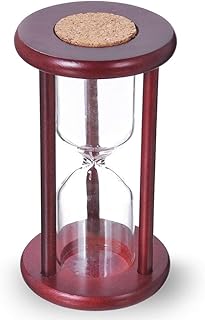 Empty Hourglass Sand Timer, Wooden Frame Without Sand