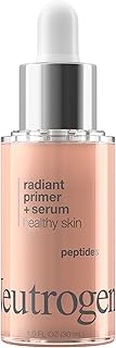 Neutrogena Healthy Skin Radiant Booster Primer & Serum, Skin-Evening Serum-to-Primer with Peptides & Pearl Pigments, Evens the Look of Skin's Tone & Smooths Texture, 1.0 fl. oz