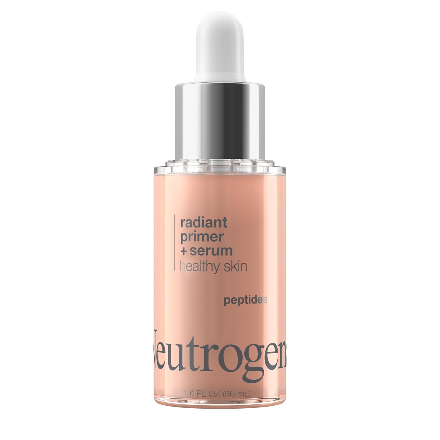 Neutrogena Healthy Skin Radiant Booster Primer & Serum, Skin-Evening Serum-to-Primer with Peptides & Pearl Pigments, Evens the Look of Skin's Tone & Smooths Texture, 1.0 fl. oz-0