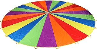 Sonyabecca Play Parachute for Kids Tent Cooperative Team Building Birthday Games (20ft)