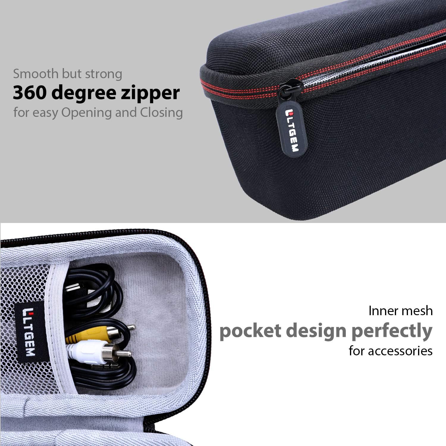 LTGEM Camcorder Cases Compatible with Kimire/SEREE/DINGETU Video Camera Camcorder(Inside: 6.4"x2.8"x3.3"), Case Only-3