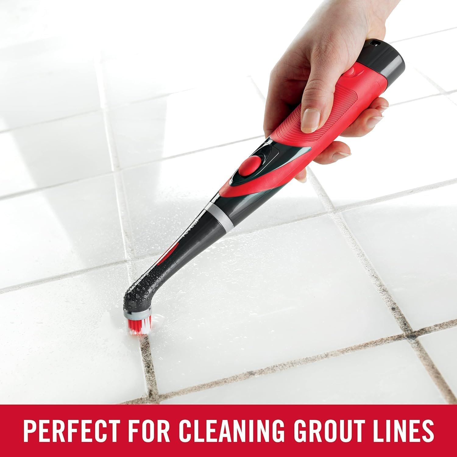 Rubbermaid Reveal Power Scrubber with Multi-Purpose & Grout Head, Cordless Electric Battery Powered Scrub Brush, Water Resistant, for Home/Kitchen/Bathroom/Grout/Tile/Shower/Tub-16