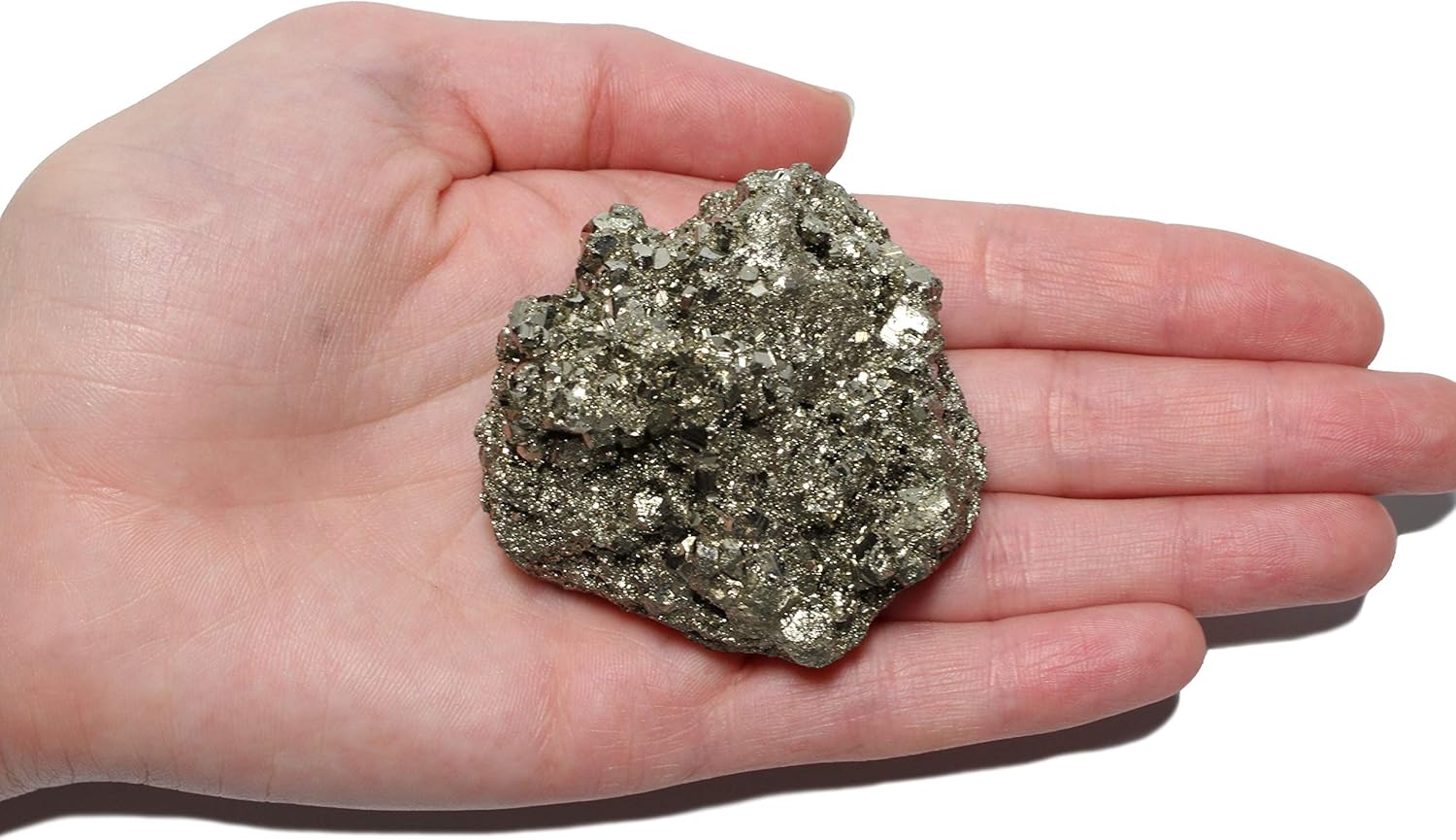 Large Pyrite Chunk Fools Gold Specimen- Iron Pyrite Raw Crystal Stones - Healing Crystals - Raw Natural Rough Stones - Crystal Healing Stones-0