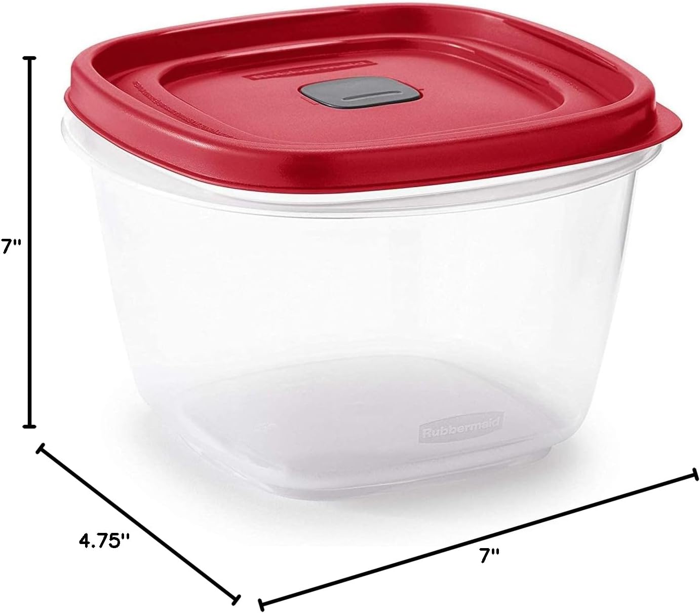 Rubbermaid 7 cups Food Storage Container 3 Pack Clear-3