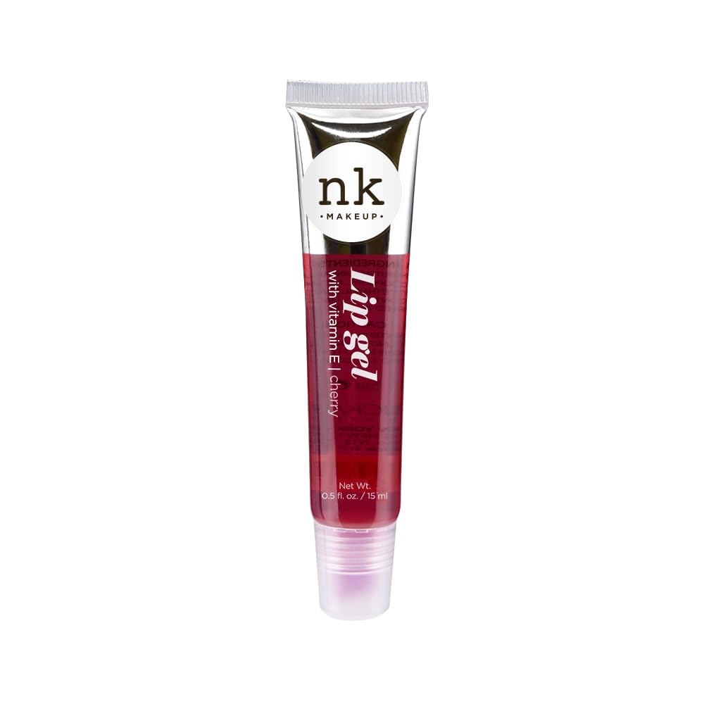 NICKA K NEW YORK VARIETY SET OF 5 NK Hydrating Lip Gel - Vitamin E (Clear, Rosehip Oil, Bubble Gum, Cherry, Strawberry)-3