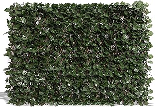 DOEWORKS Expandable Fence Privacy Screen for Balcony Patio Outdoor(Double Sides Leaves), 1PC Faux Ivy Fencing Panel for Backdrop Garden Backyard Home Decorations