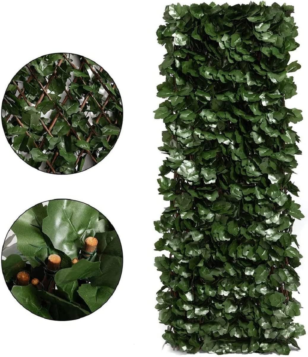 DOEWORKS Expandable Fence Privacy Screen for Balcony Patio Outdoor(Double Sides Leaves), 1PC Faux Ivy Fencing Panel for Backdrop Garden Backyard Home Decorations-2