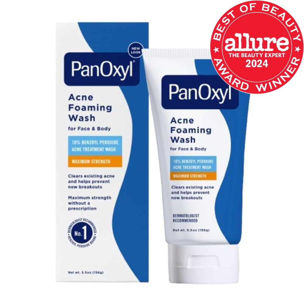 PanOxyl Acne Foaming Wash Benzoyl Peroxide 10% Maximum Strength Antimicrobial, 5.5 Oz-3