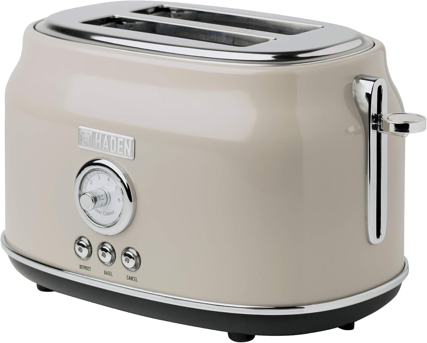 Haden Dorset Wide Slot Stainless Steel 2 Slice Retro Toaster and Dorset 1.7 Liter Stainless Steel Electric Water Kettle, Beige-2