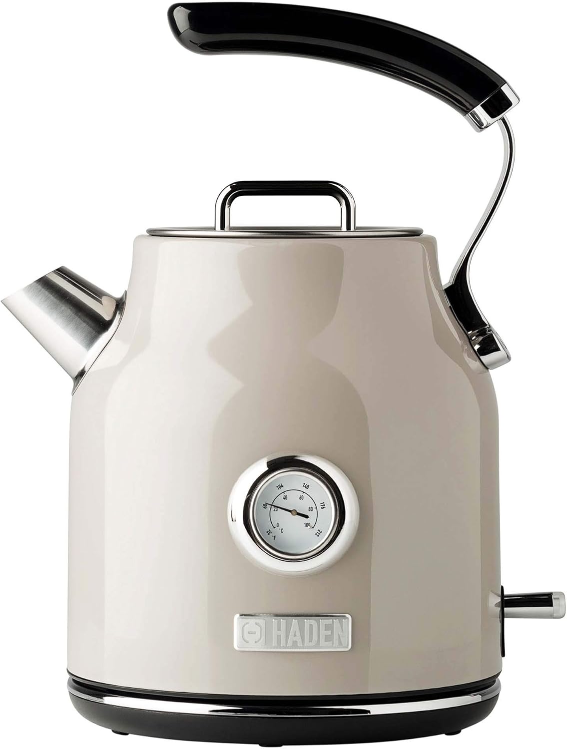 Haden Dorset Wide Slot Stainless Steel 2 Slice Retro Toaster and Dorset 1.7 Liter Stainless Steel Electric Water Kettle, Beige-3