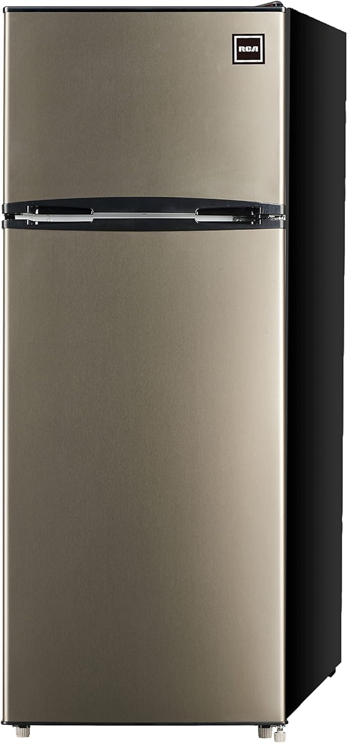 RCA RFR725 2 Door Apartment Size Refrigerator with Freezer, Stainless,7.5 cu ft-2