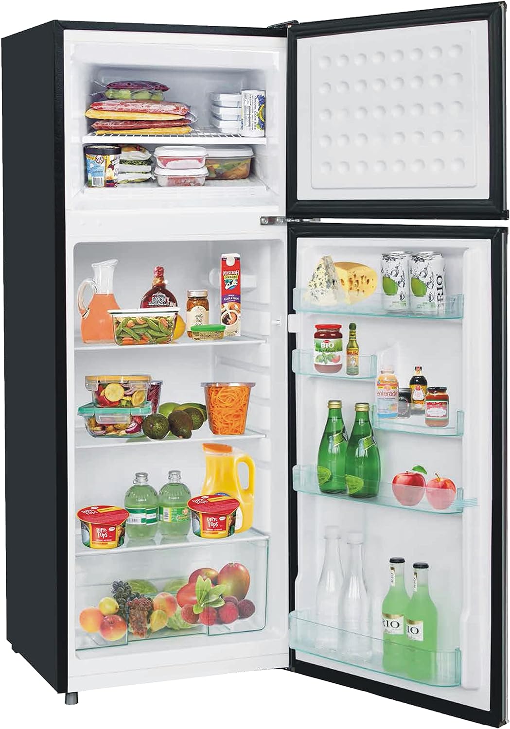 RCA RFR725 2 Door Apartment Size Refrigerator with Freezer, Stainless,7.5 cu ft-3