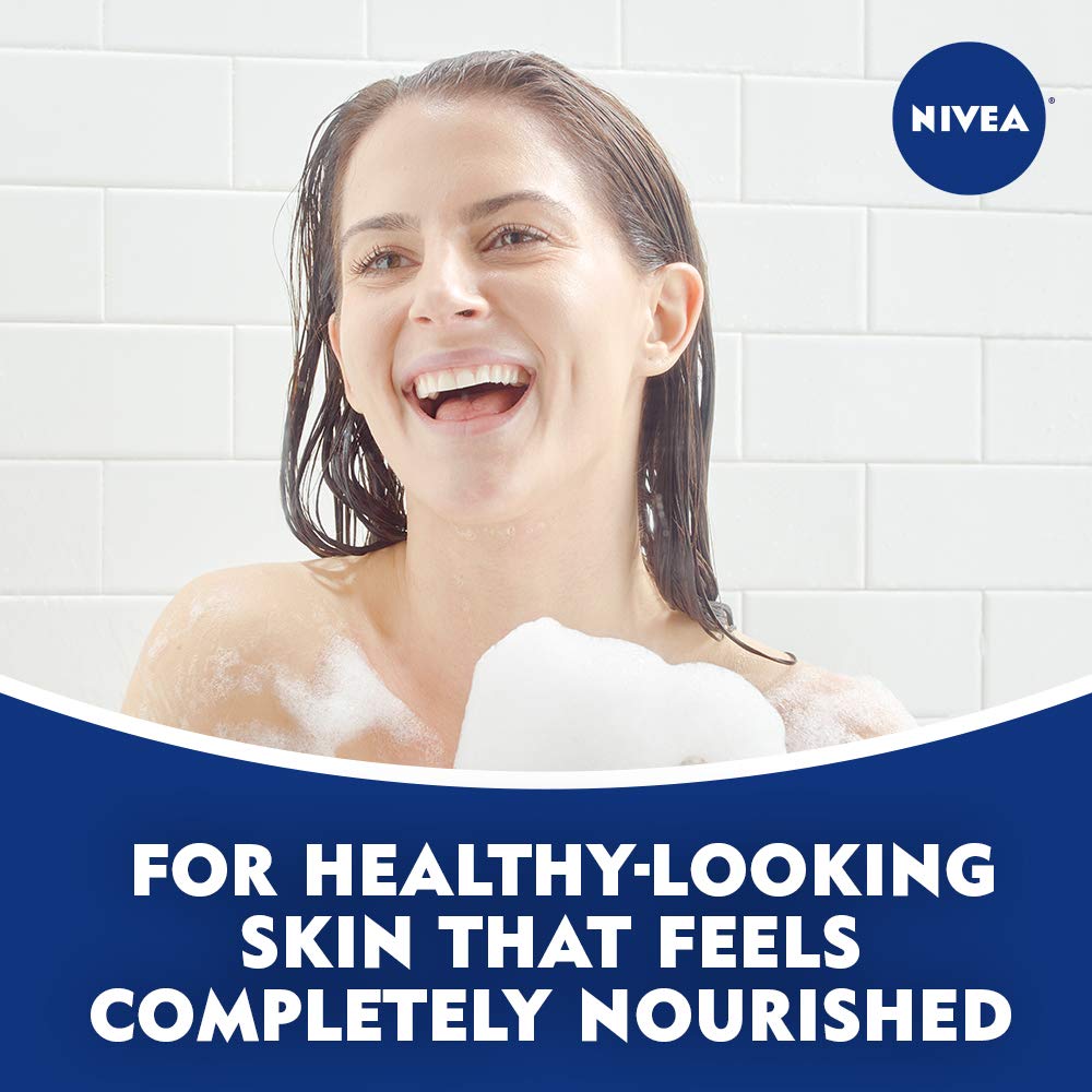 NIVEA Refreshing White Peach and Jasmine Body Wash, Scented Body Wash with Nourishing Serum, Plant-Derived Oils, Essential Skin Lipids and Vitamins, 20 Fl Oz Bottle-3