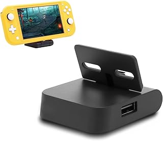 ECHZOVE Charging Dock for Switch Lite, Mini Portable Folding Charging Station for Nintendo Switch