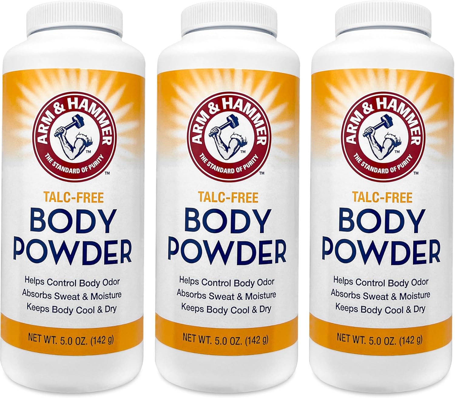 Talc-Free Body Powder for Body Odor Sweat & Moisture (3 pack)-0