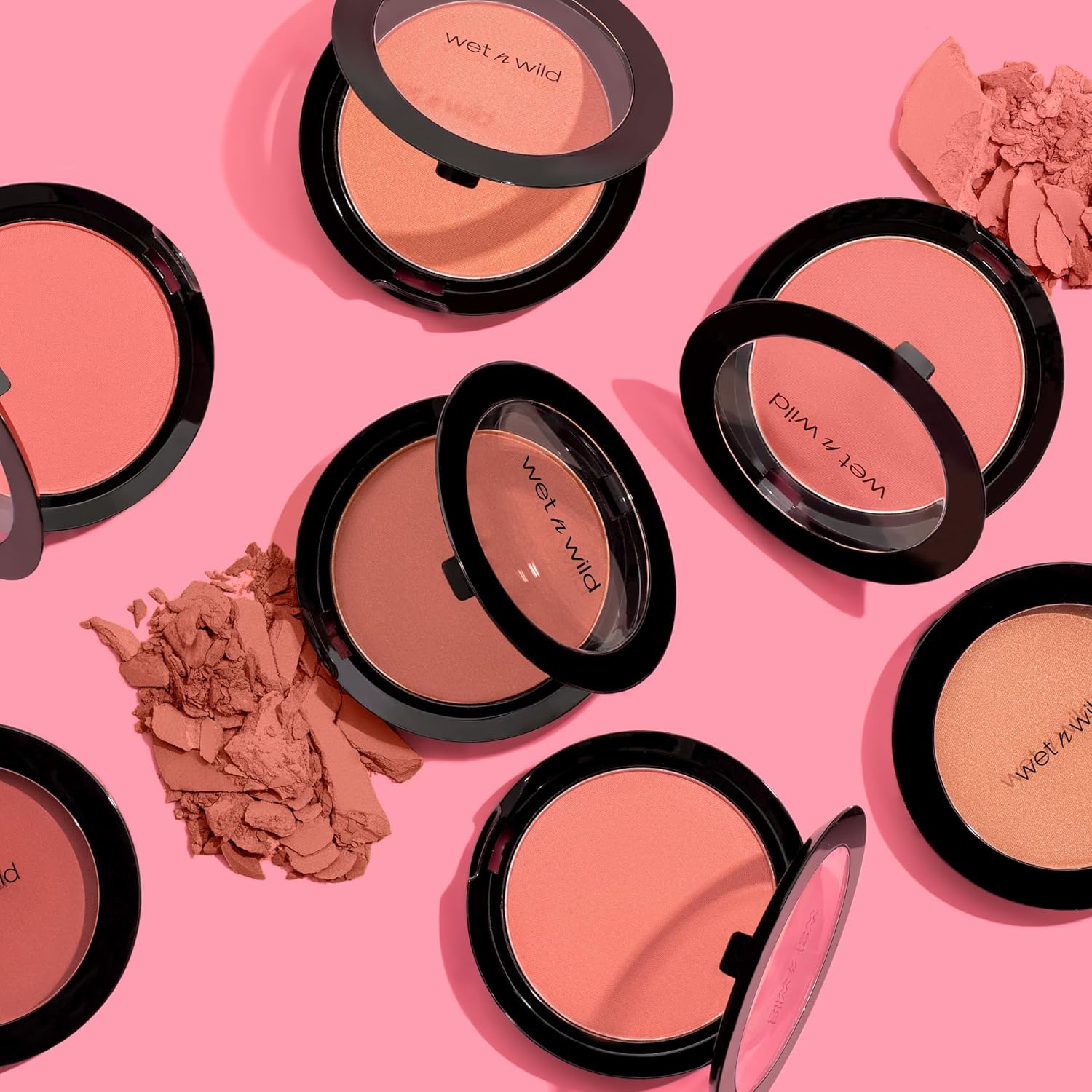 wet n wild Color Icon Blush, Effortless Glow & Seamless Blend infused with Luxuriously Smooth Jojoba Oil, Sheer Finish with a Matte Natural Glow, Cruelty-Free & Vegan - Pinch Me Pink-12