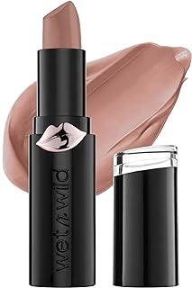 wet n wild Mega Last Matte Lip Color, Semi Matte Hyaluronic Acid Infused, Long Lasting Full Coverage for a Nourishing Pout, Cruelty-Free & Vegan - Skin-ny Dipping