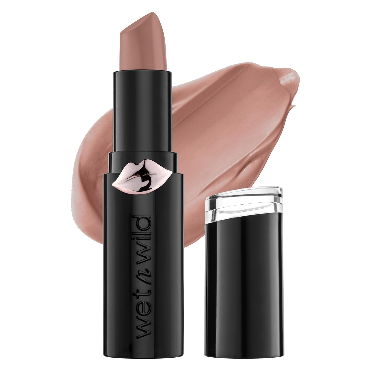 wet n wild Mega Last Matte Lip Color, Semi Matte Hyaluronic Acid Infused, Long Lasting Full Coverage for a Nourishing Pout, Cruelty-Free & Vegan - Skin-ny Dipping-0