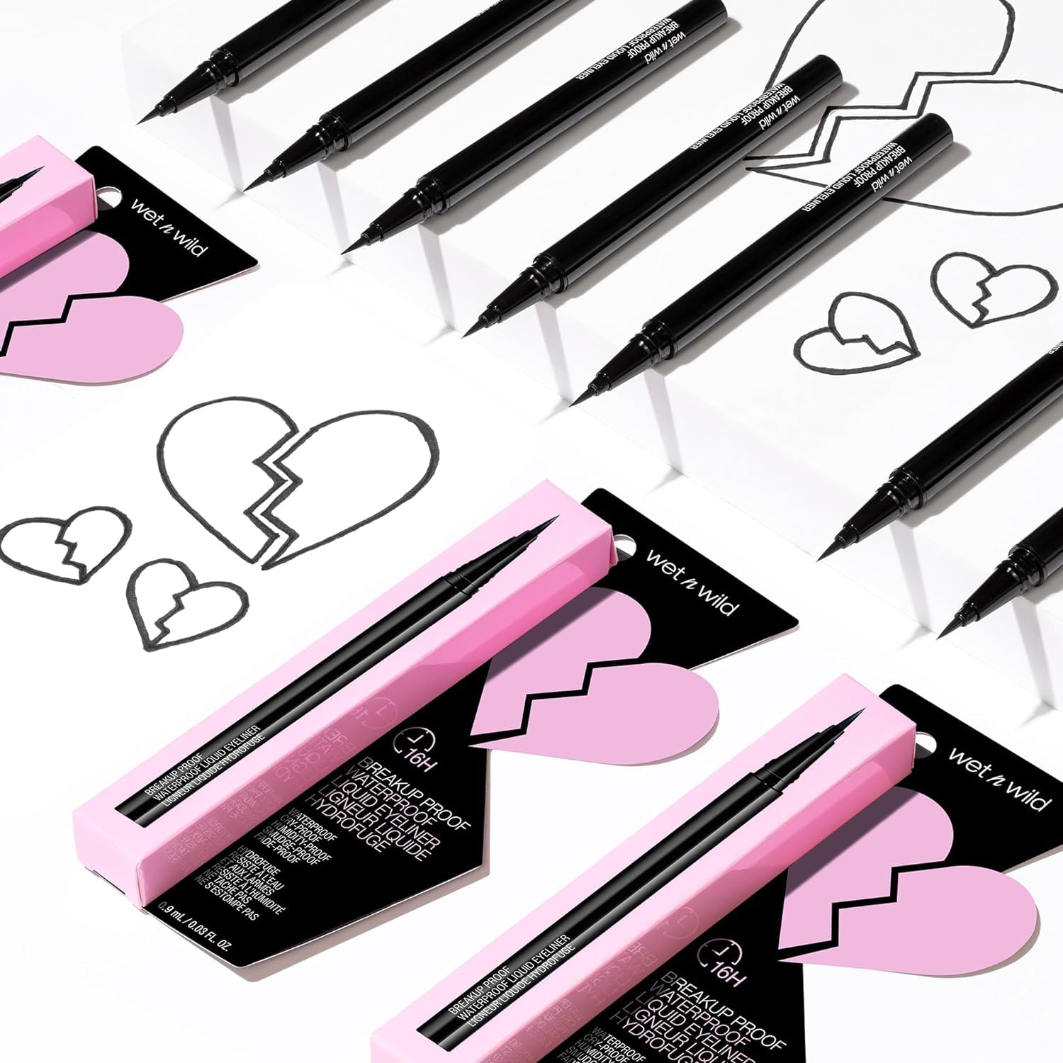 wet n wild Mega Last Breakup Proof Liquid Eyeliner - Ultra-Fine Brush, Waterproof, 16-Hour Long-Lasting Wear- Cruelty-Free & Vegan - Black-15