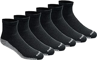 Dickies Men's Dri-tech Moisture Control Quarter Socks, Available in M-XXL (6, 12, 18 Pairs)