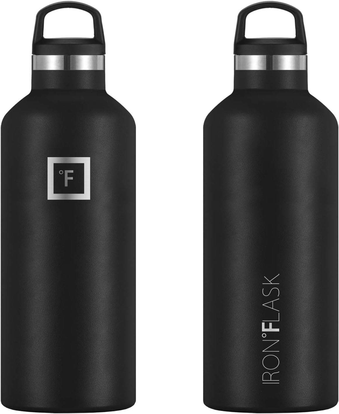 IRON °FLASK Camping & Hiking Hydration Canteens - 3 Lids (Narrow Straw/Spout Lid) Leak Proof Vacuum Insulated Stainless Steel - Hot & Cold Double Walled Sports Water Bottle-4