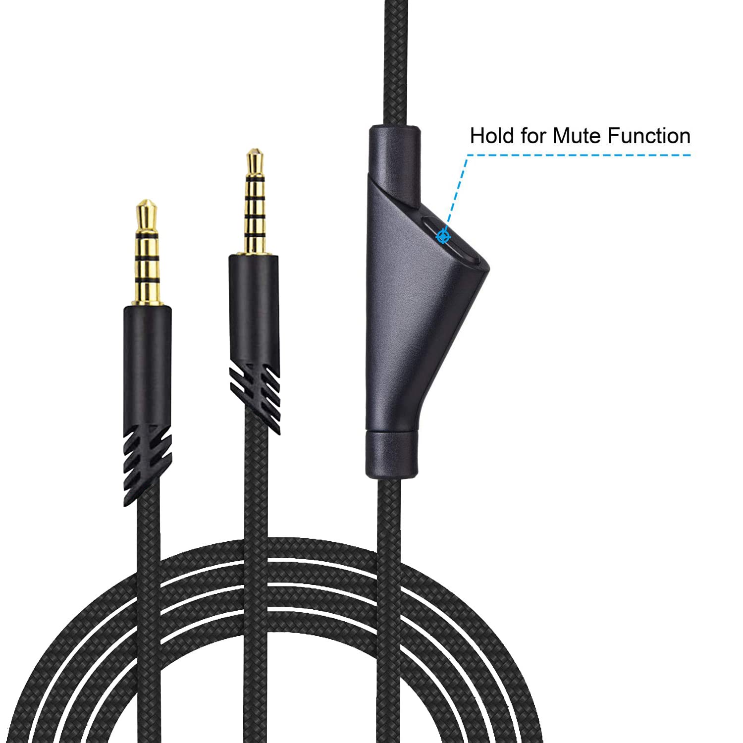 2.0m A40TR Inline Mute Cable with Mute Function, Also Working for Astro A10/A40 Headset-4