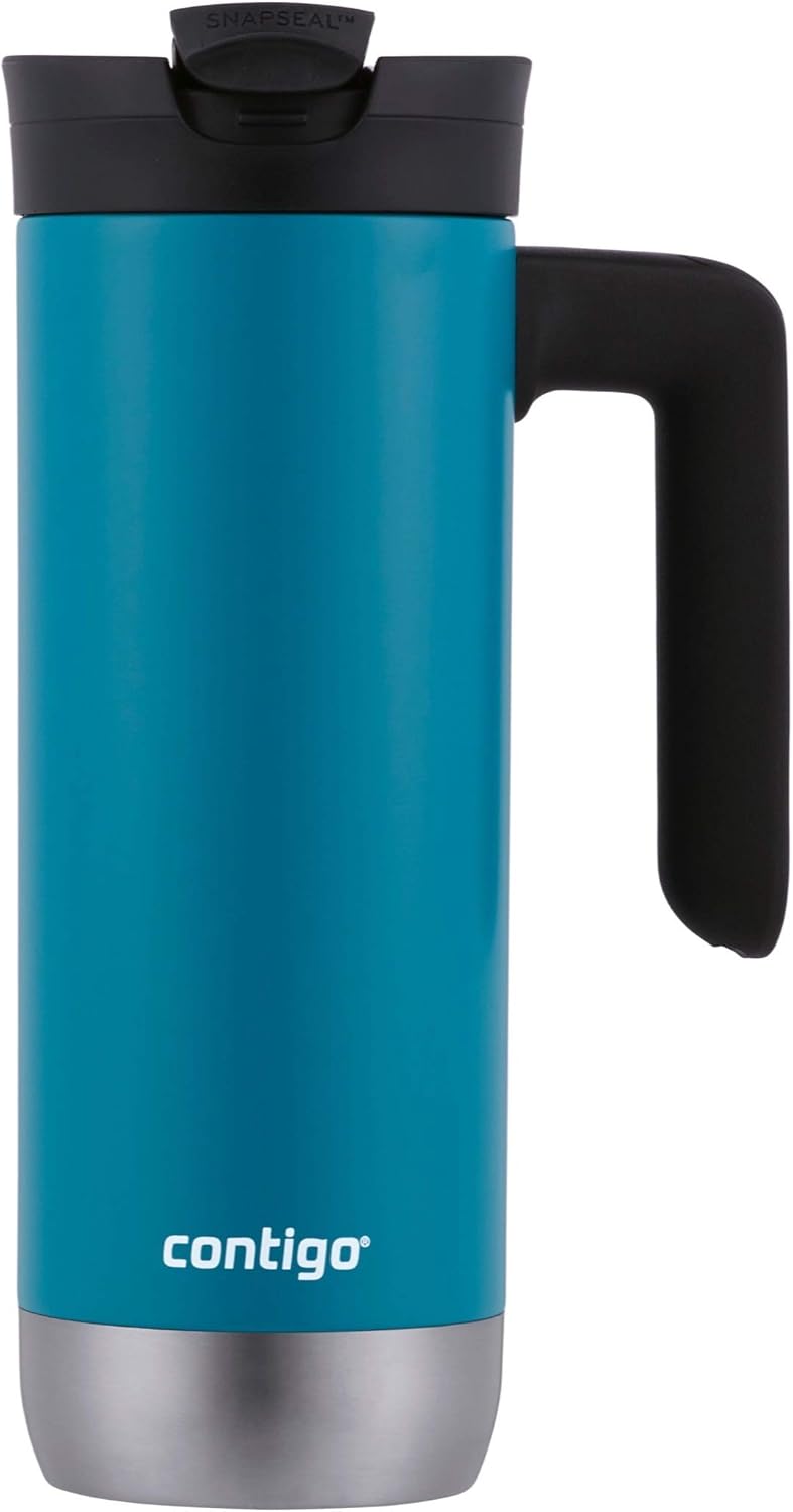 Contigo Superior 2.0 Stainless Steel Travel Mug with Handle with SNAPSEAL Lid, 20oz., Juniper-1