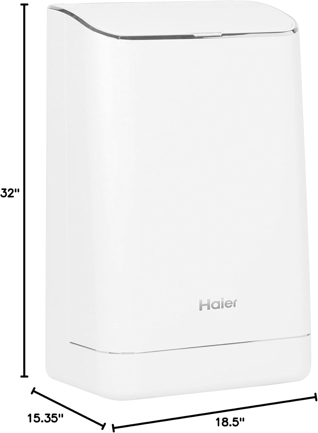 Haier Smart Home 3-in-1 Portable Air Conditioner, Dehumidifier & Room Fan | 13,500 BTU | Easy Install Kit Included | Complete With Wifi & Auto-Evaporation Technology | Cools up to 550 Sq Ft | 115V-6