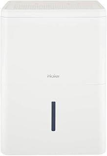 Haier 35 Pint Portable Dehumidifier, Perfect for Bedroom, Basement & Garage, For High Humidity or Very Damp Areas, Empty Bucket Alarm, Clean Filter Alert & LED Digital Controls, Energy Star, White