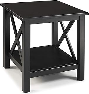 Linon Home Decor Products Nelson, Black End Table