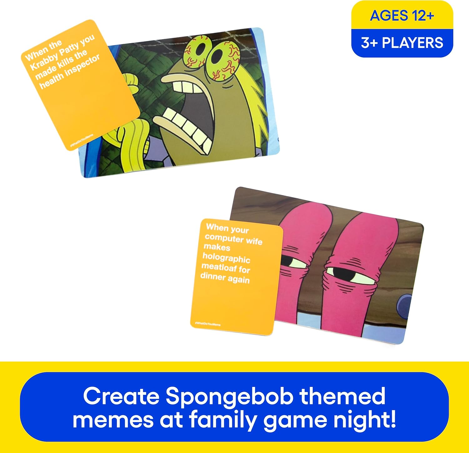 WHAT DO YOU MEME?® Spongebob Squarepants Expansion Pack - Family Card Games for Kids and Adults-1