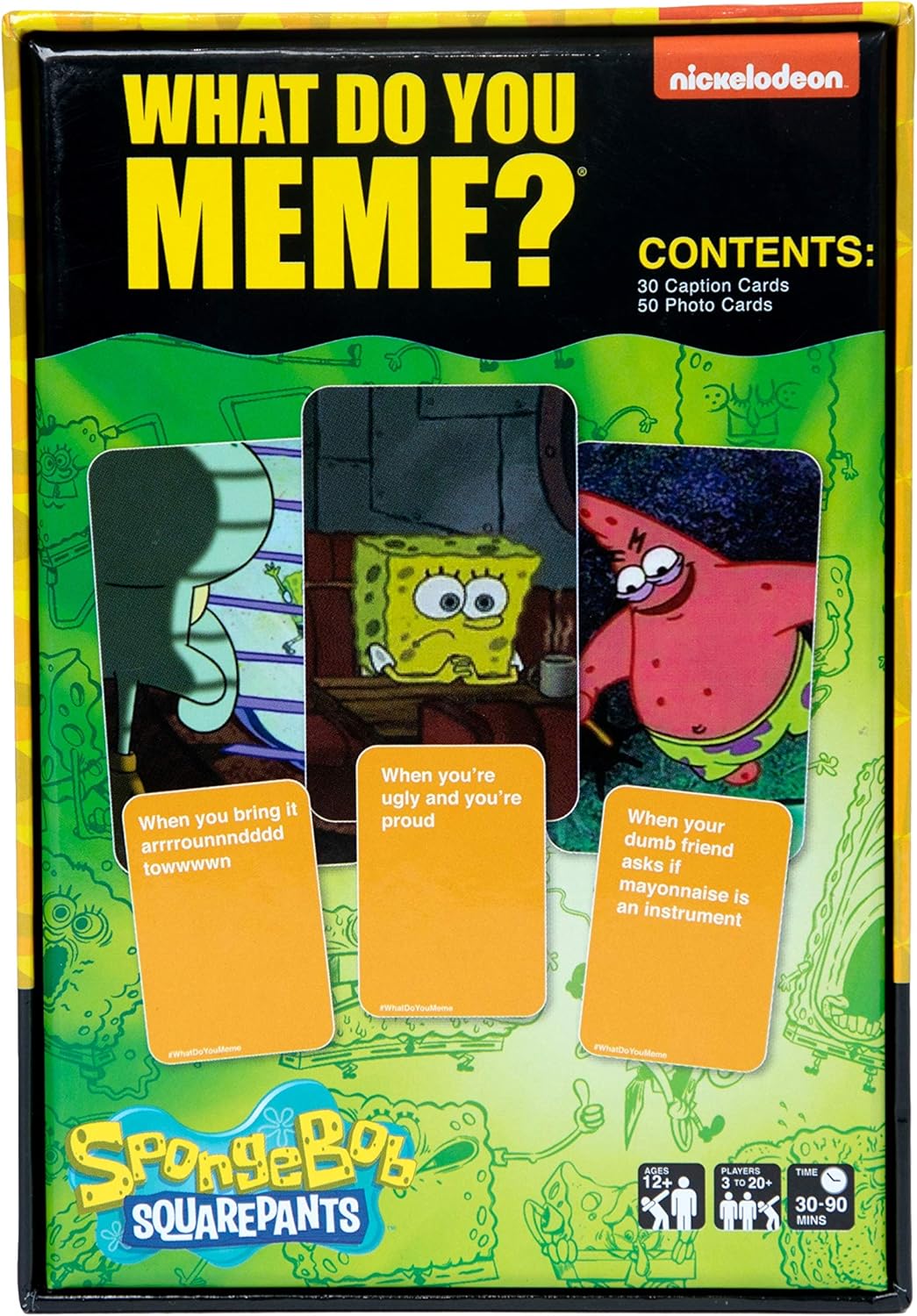 WHAT DO YOU MEME?® Spongebob Squarepants Expansion Pack - Family Card Games for Kids and Adults-4