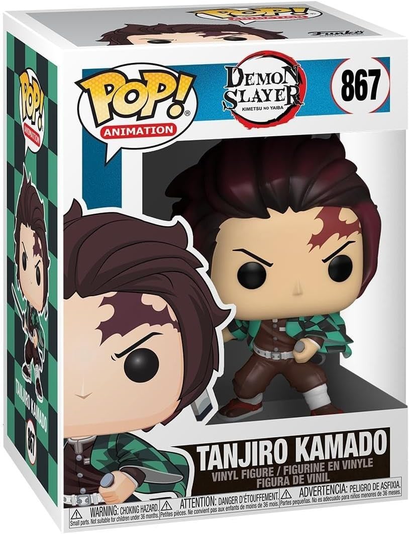 Funko POP Animation: Demon Slayer- Tanjiro Kamado, Multicolor-0